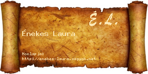 Énekes Laura névjegykártya