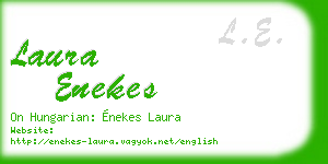 laura enekes business card