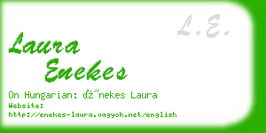 laura enekes business card